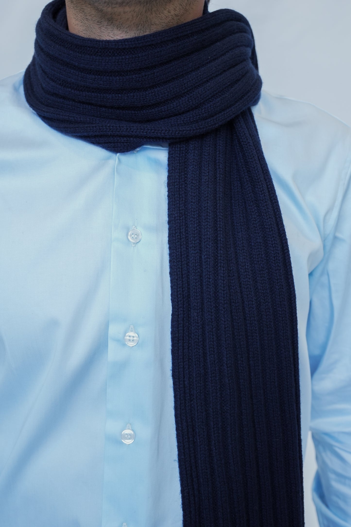 ADRIANO BULGHERONI - BUFANDA NAVY BLUE