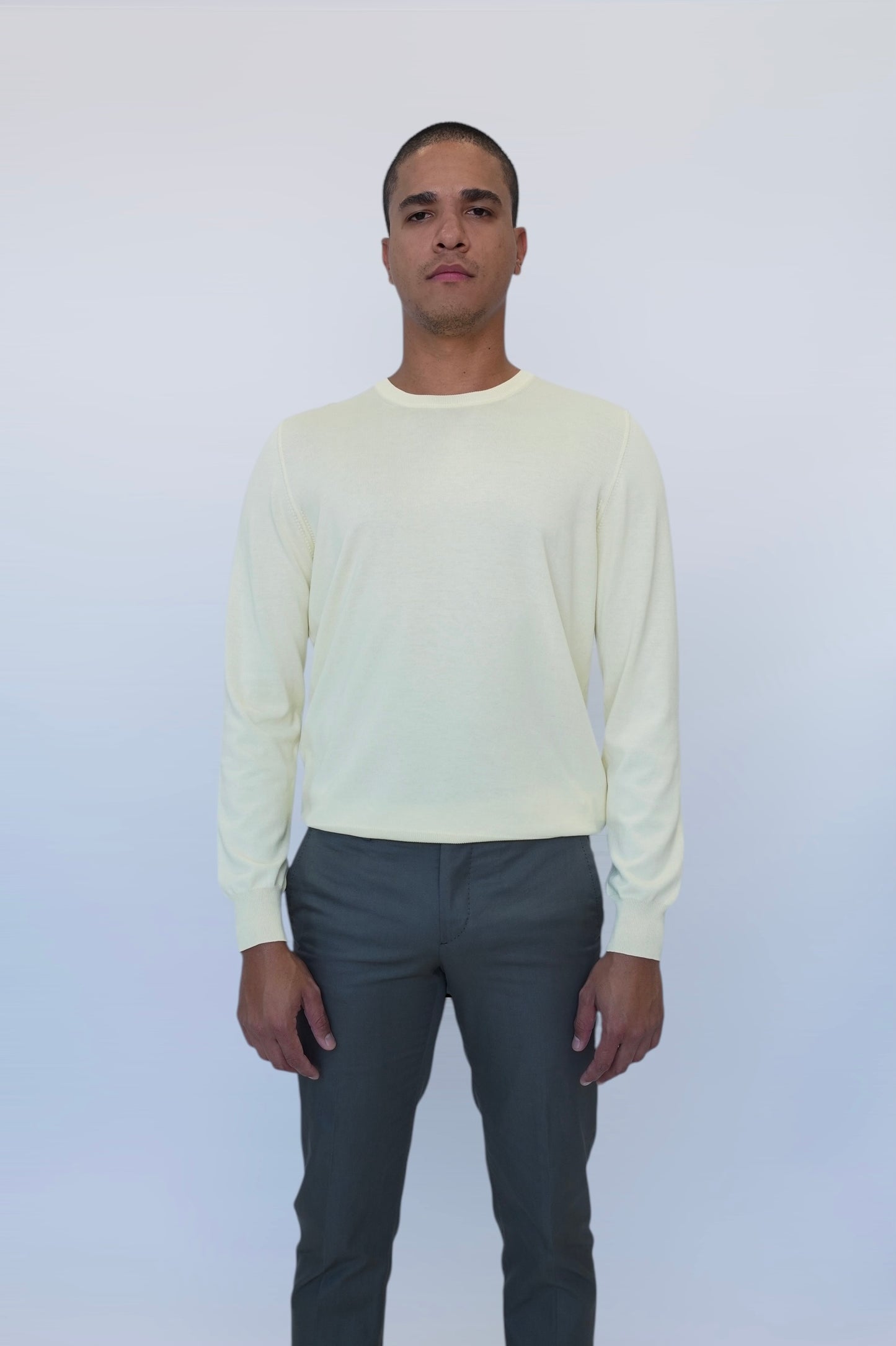ADRIANO BULGHERONI - SWEATER ALGODON AMARILLO