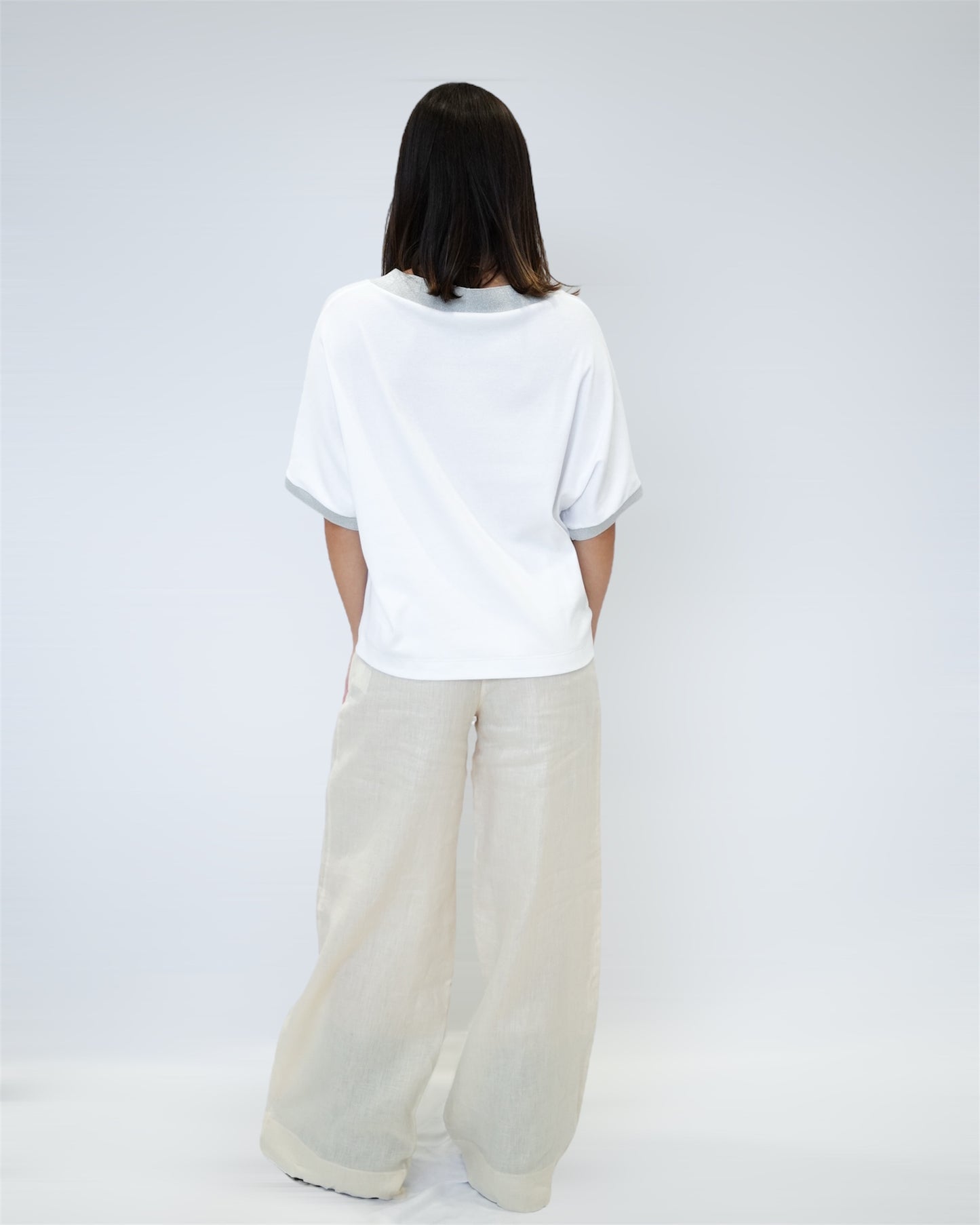 ADRIANO BULGHERONI - PULLOVER FINIT. IN MAGLIA (BLANCO)
