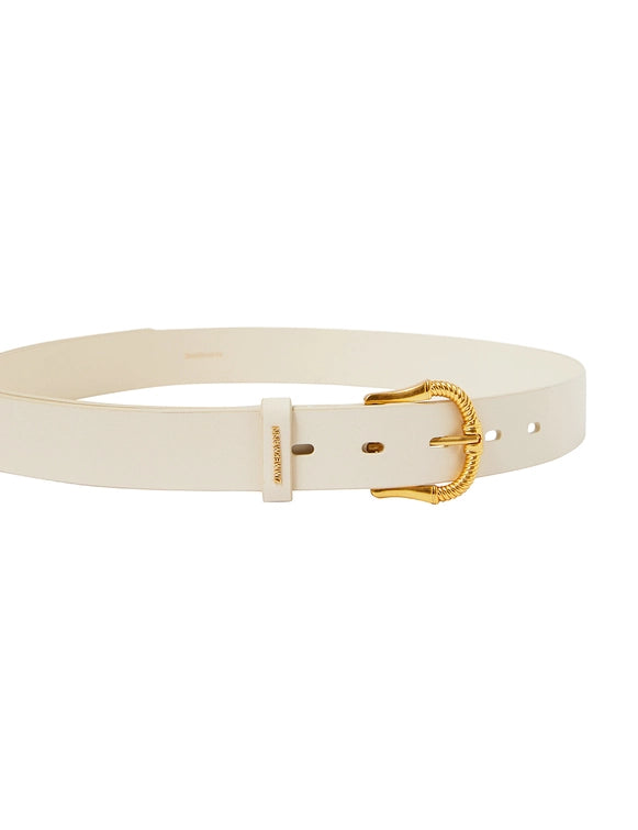 ZIMMERMANN - TWISTED BUCKLE LEATHER BELT 30