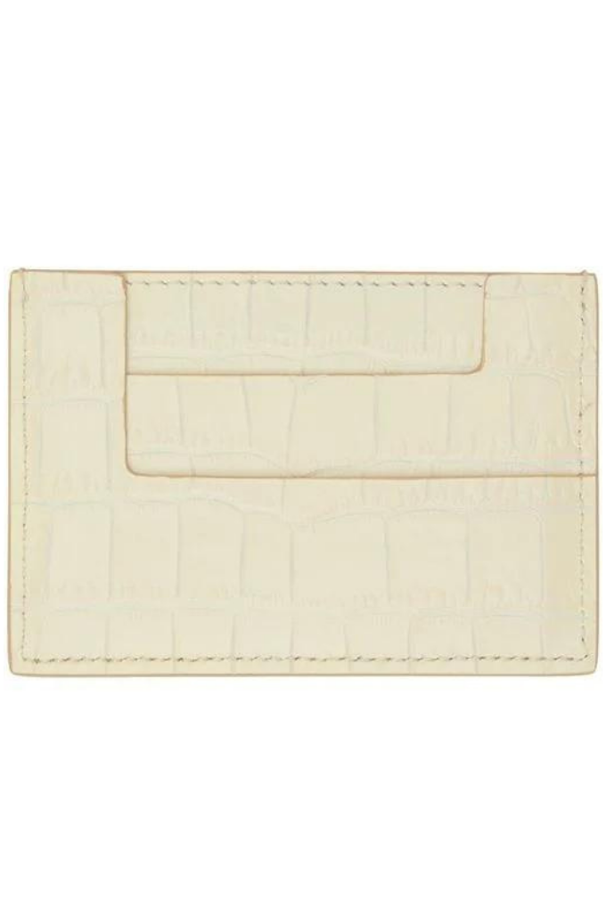 TOM FORD - SHINY STAMPED CROC CARD HOLDER