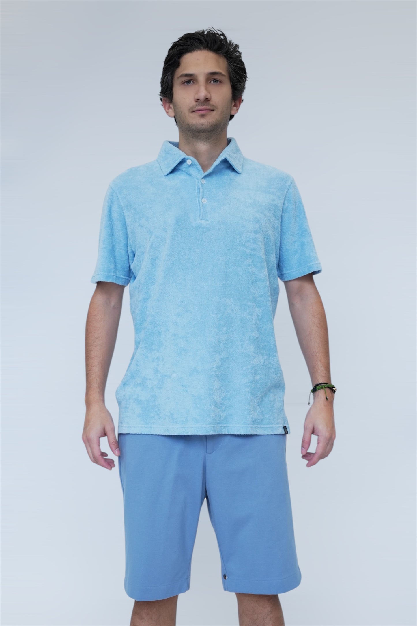 ADRIANO BULGHERONI - POLO TOALLA SKY BLUE