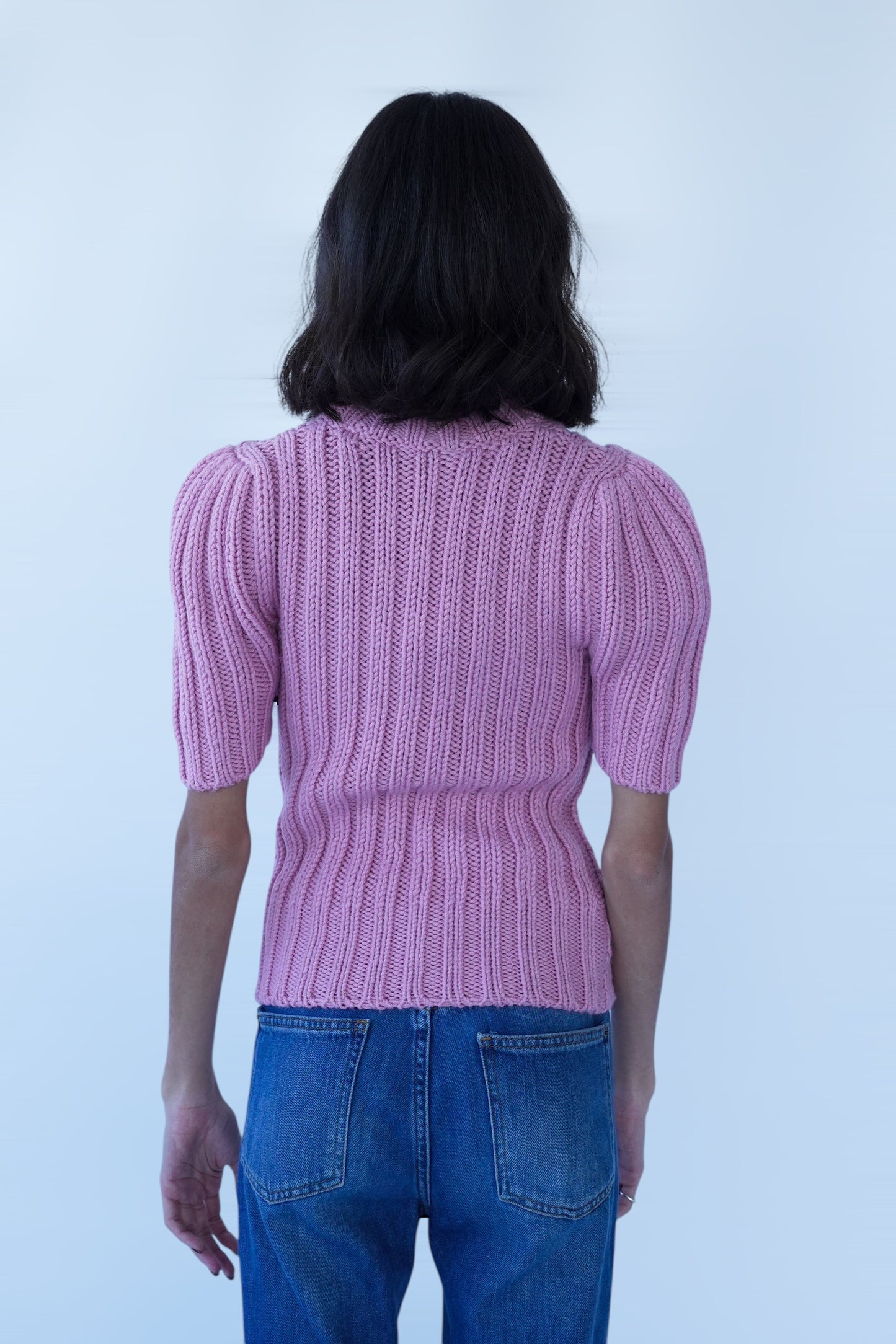 TOM FORD - WOOL RIB 3GG CREWNECK TOP