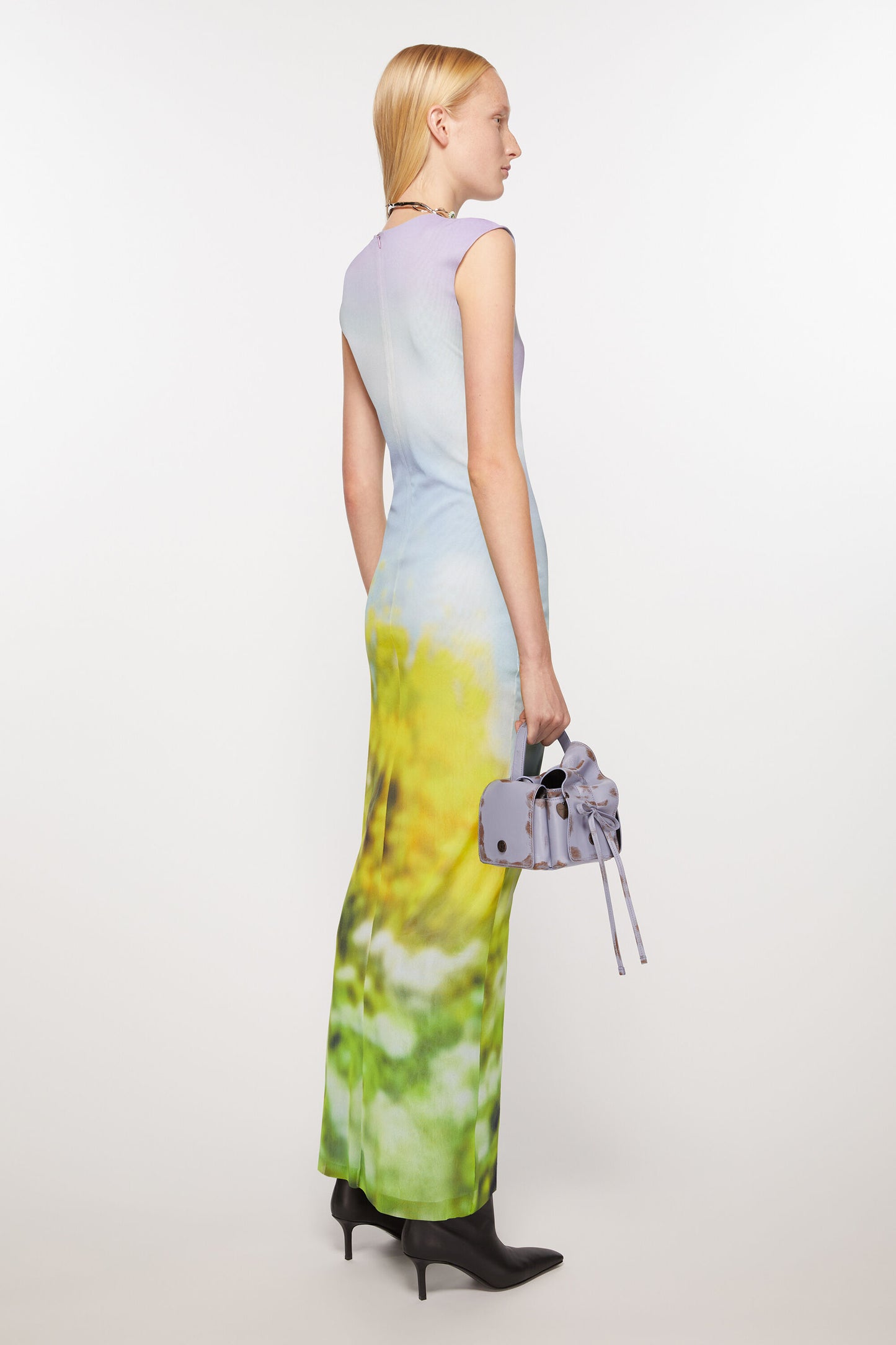 ACNE STUDIOS - SLEEVELESS DRESS BLURRED PRINT