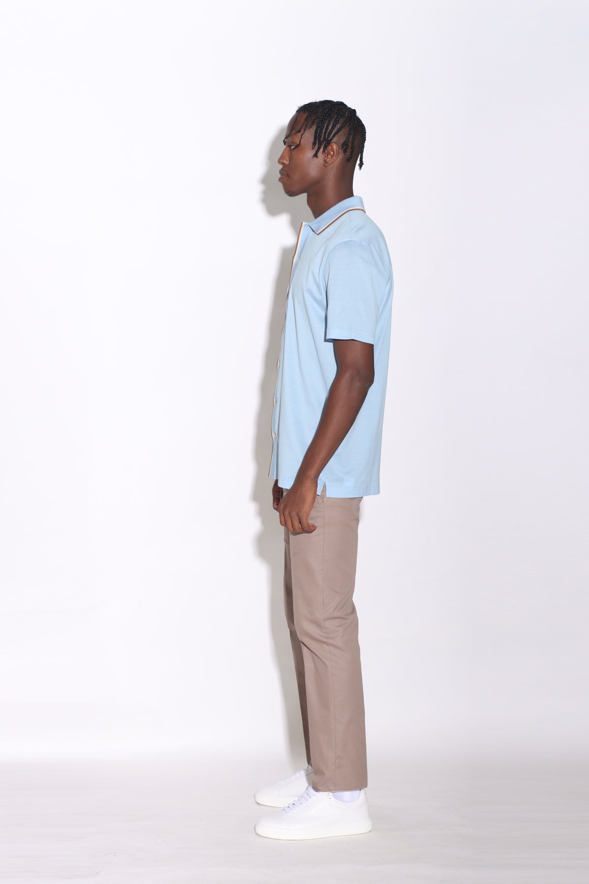 ADRIANO BULGHERONI - CAMISA MANGA CORTA SKY BLUE