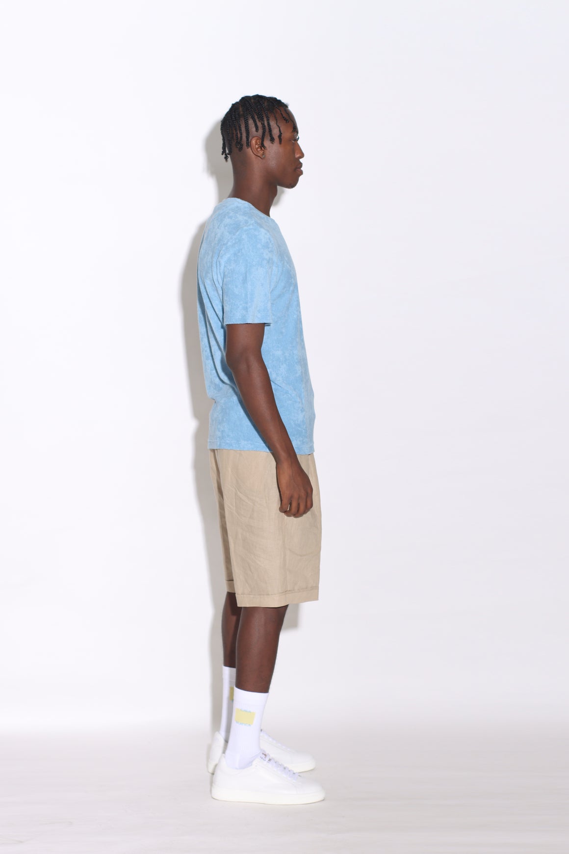 ADRIANO BULGHERONI - BERMUDA DE LINO BEIGE