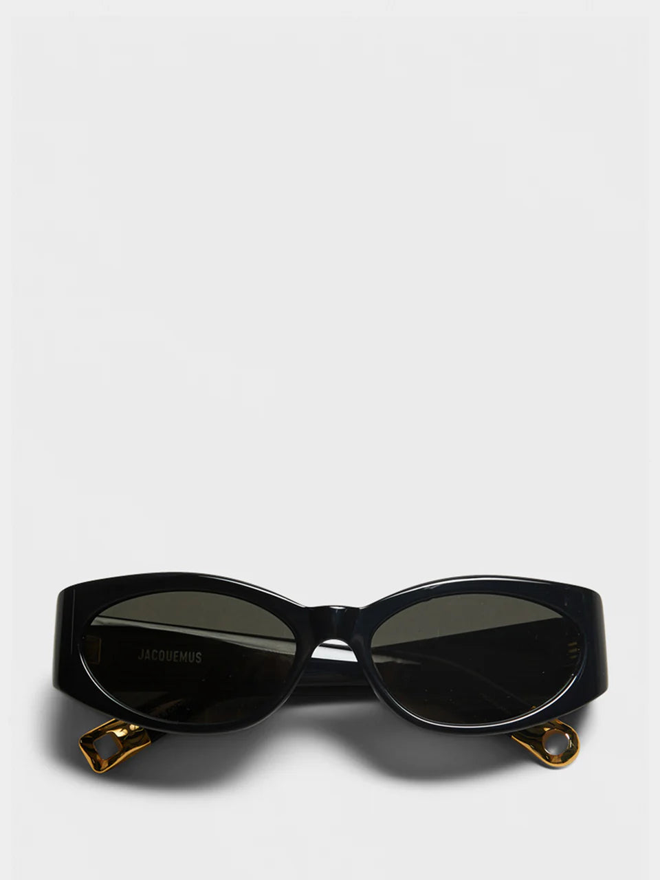 JACQUEMUS - OVALO BLACK/YELLOW GOLD/ GREY