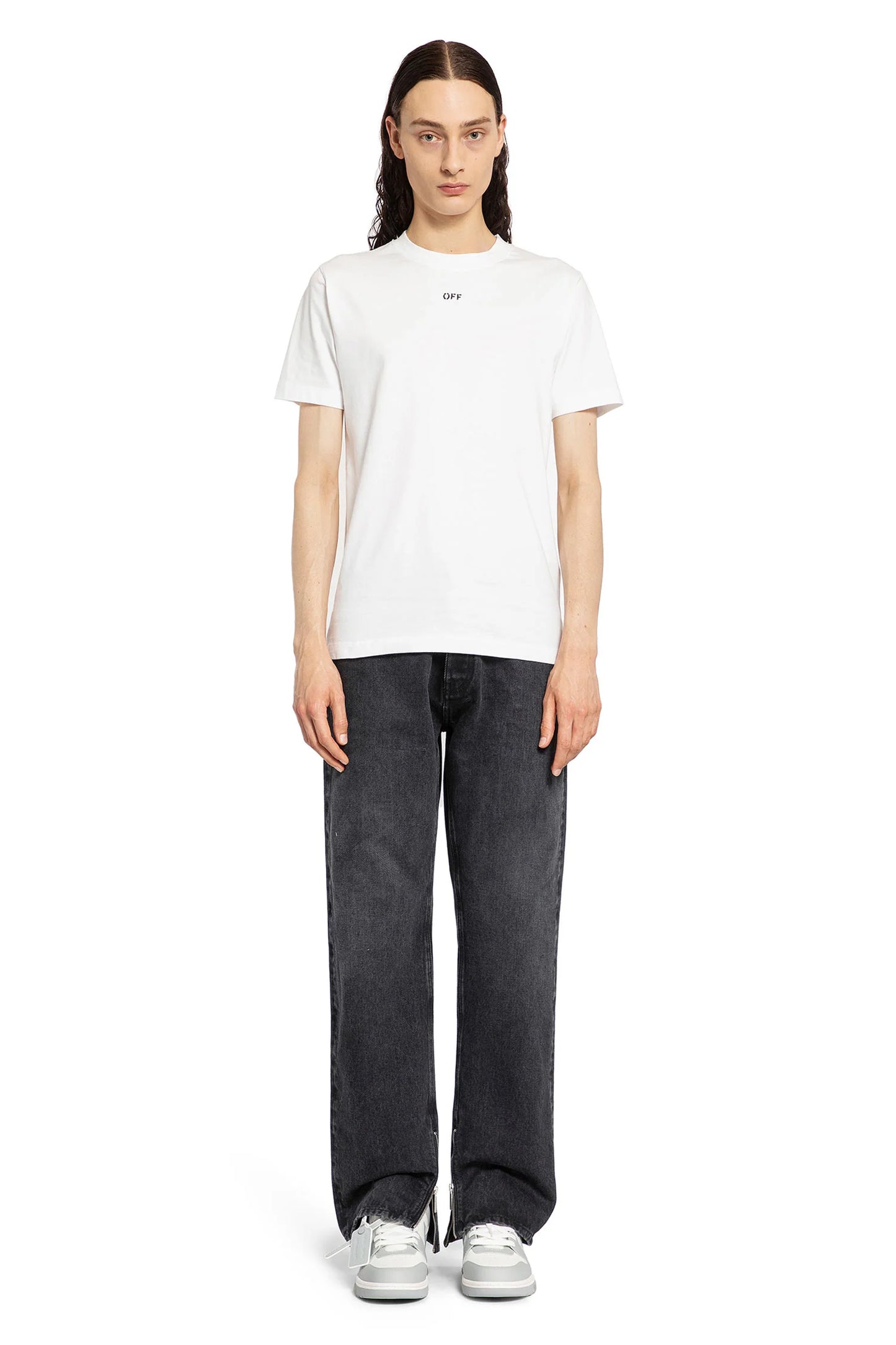 OFF WHITE - OFF STAMP SLIM S/S TEE WHITE BLACK