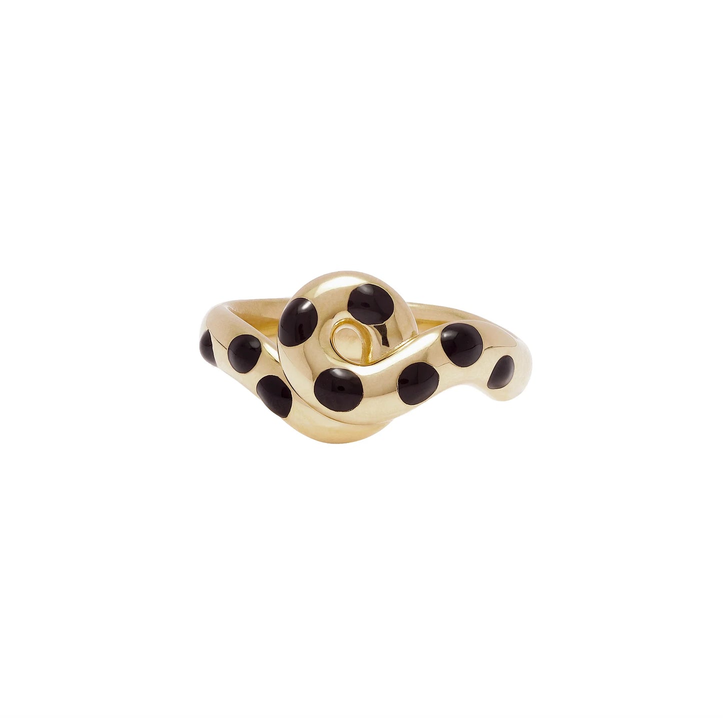 BEA BONGIASCA - CHONKY MAXI LOOP RING IN BLACK