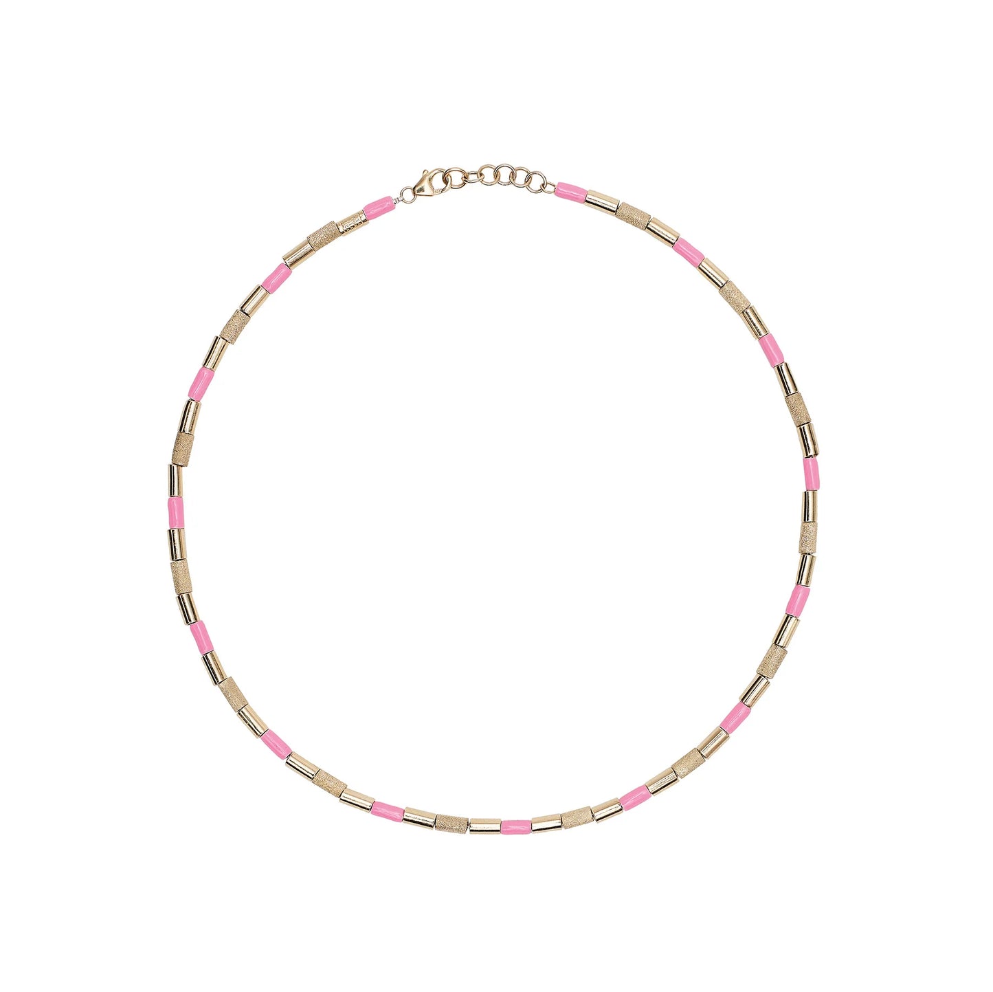 BEA BONGIASCA - TUBINI NECKLACE IN PINK