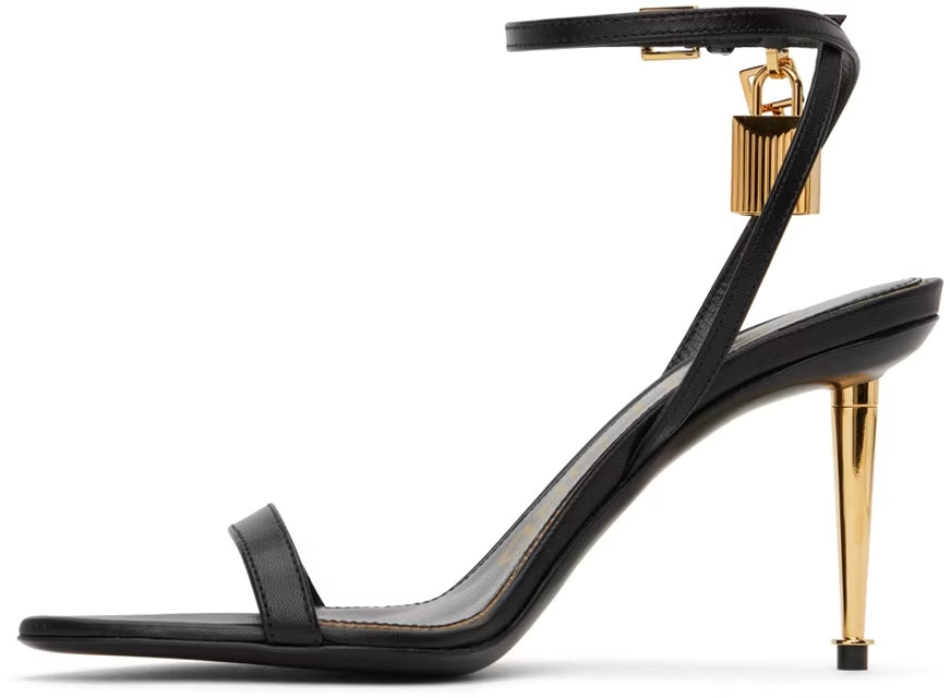 TOM FORD - PRINTED LIZARD POINTY NAKED SANDAL