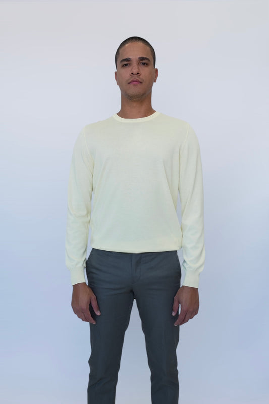 ADRIANO BULGHERONI - SWEATER ALGODON AMARILLO