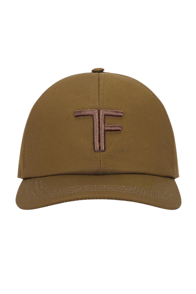 TOM FORD - CANVAS + SMOOTH LEATHER CAP