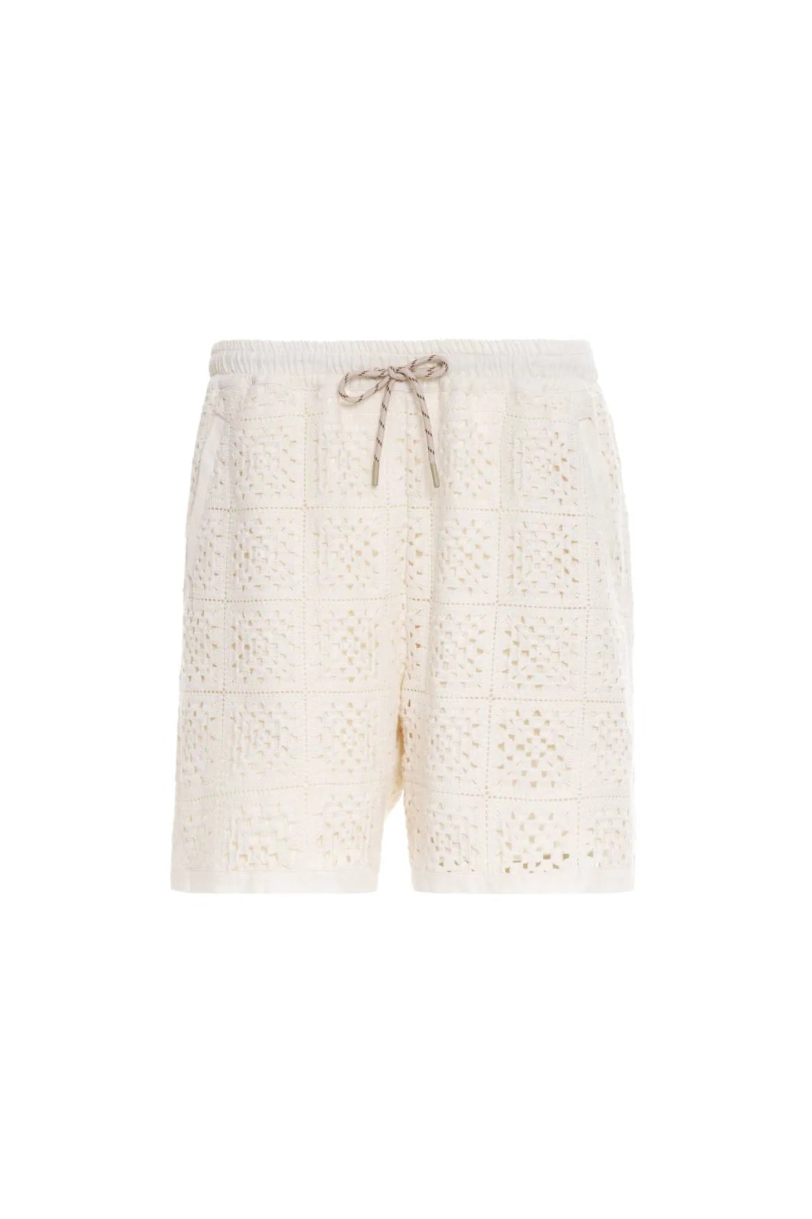 AGUABENDITA - MAURY CROCHET GRES SHORT CREAM