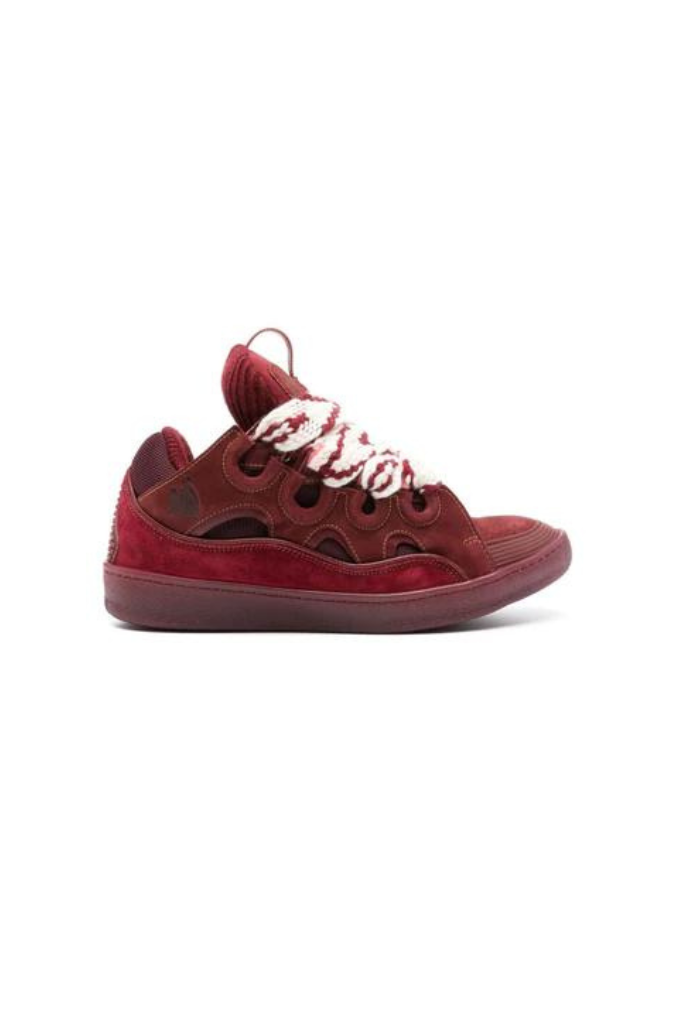 LANVIN - CURB SNEAKERS BURGUNDY