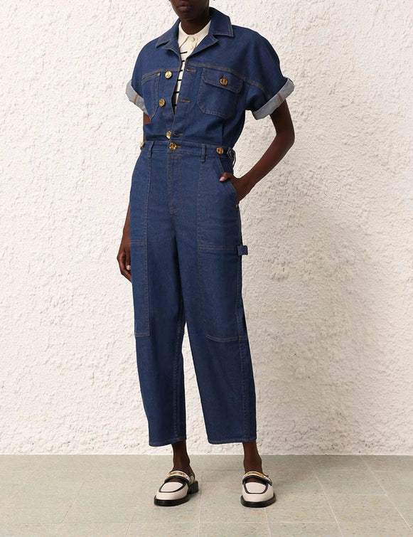 ZIMMERMANN - MATCHMAKER DENIM BOILER SUIT