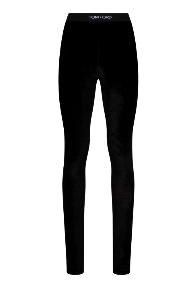 TOM FORD - LUSTROS VELOUR SIGNATURE LEGGINGS