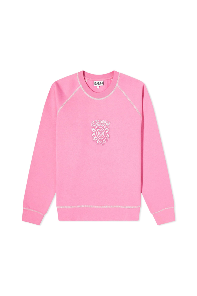 GANNI - PINK SWEATSHIRT