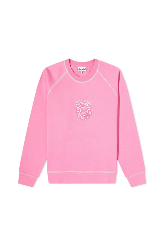 GANNI - PINK SWEATSHIRT