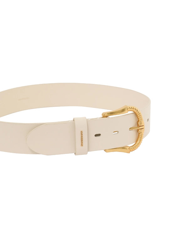 ZIMMERMANN - TWISTED BUCKLE LEATHER BELT 40