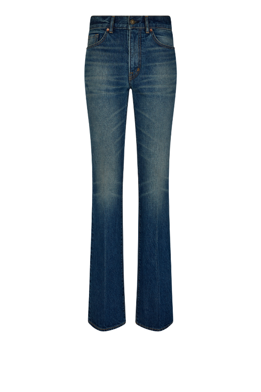 TOM FORD - STONE WASHED DENIM FLARE PANTS