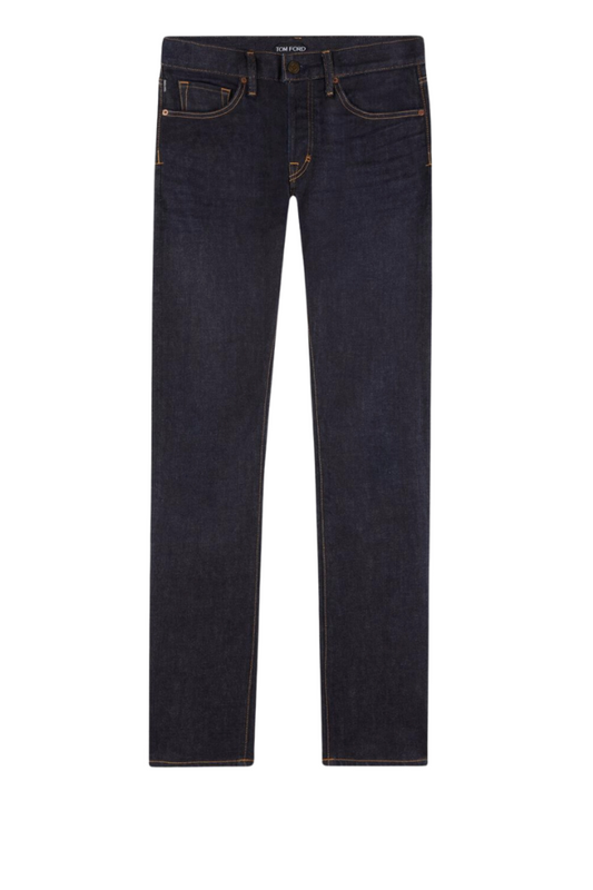 TOM FORD - BLUE STRETCH STANDARD FIT DENIM