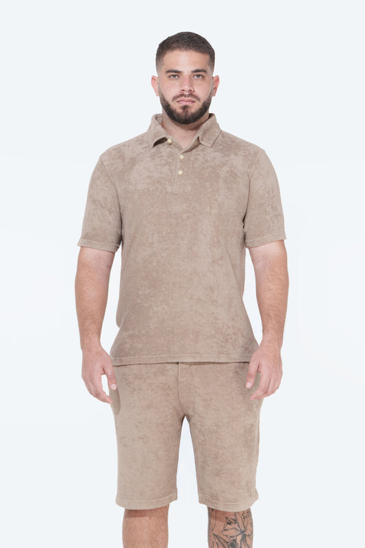 ADRIANO BULGHERONI - SHORTS TOALLA BROWN