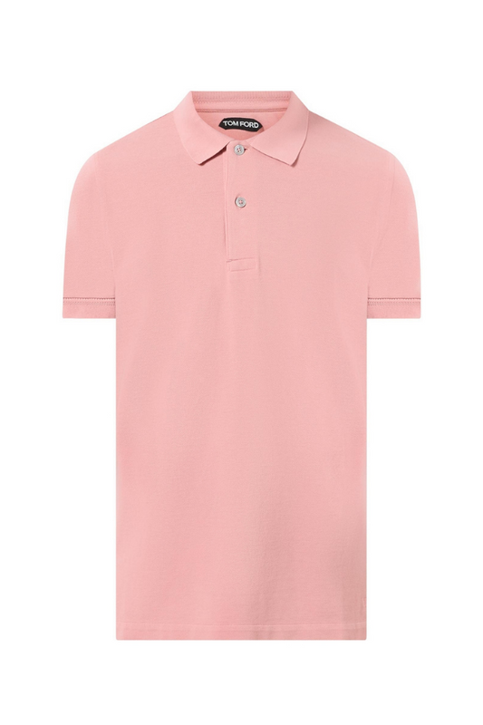 TOM FORD - TENNIS PIQUET SS POLO PINK