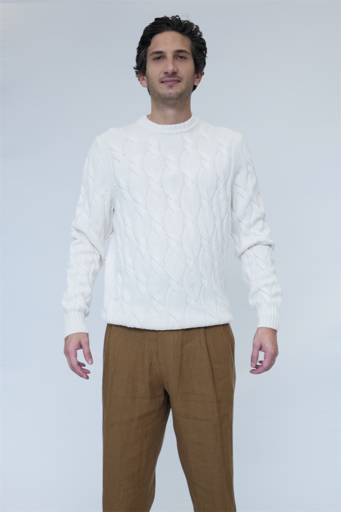 ADRIANO BULGHERONI - CREW NECK PULLOVER CASHMERE