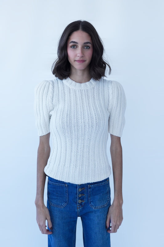 TOM FORD - WOOL RIB 3GG CREWNECK TOP