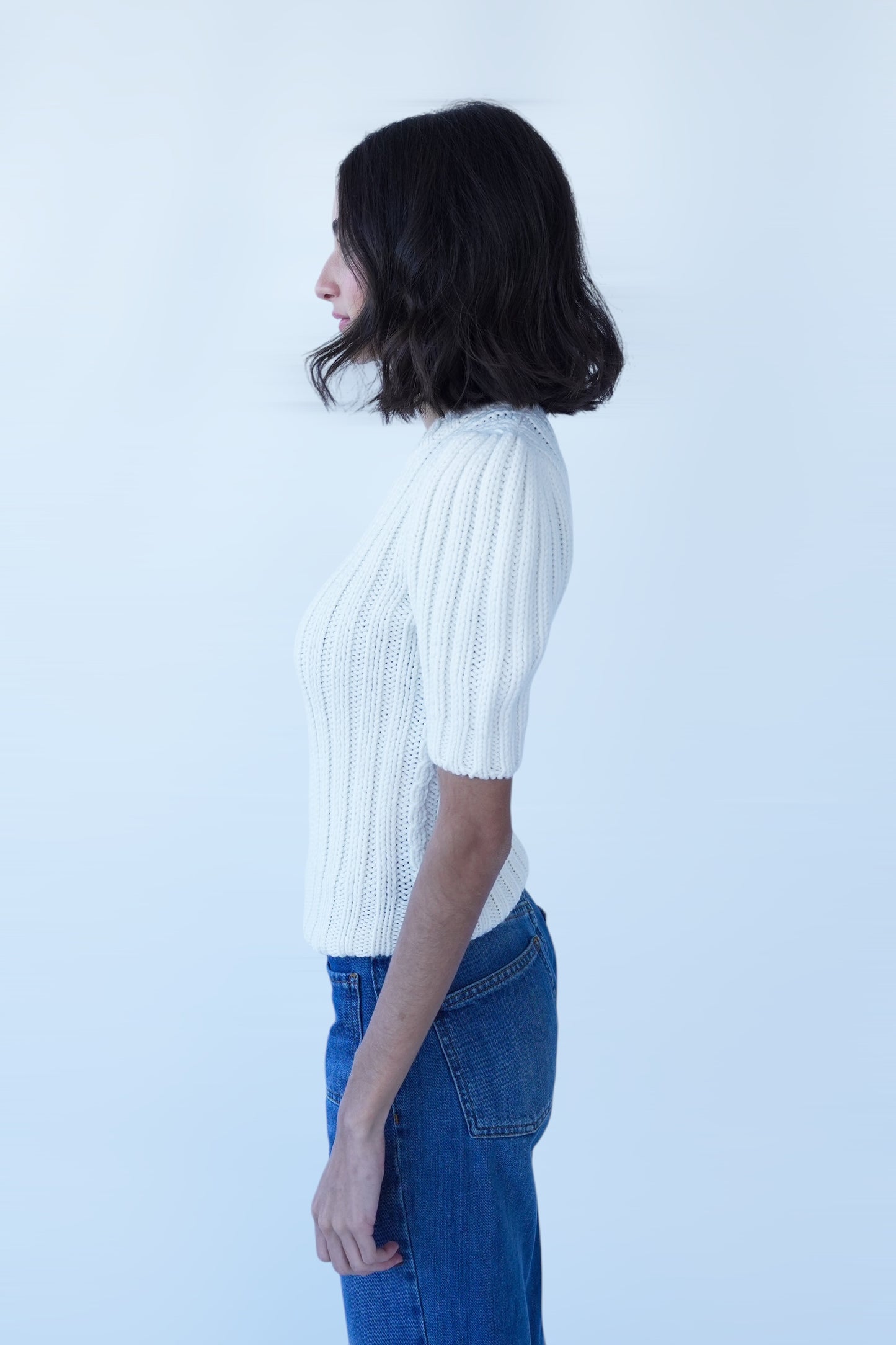 TOM FORD - WOOL RIB 3GG CREWNECK TOP