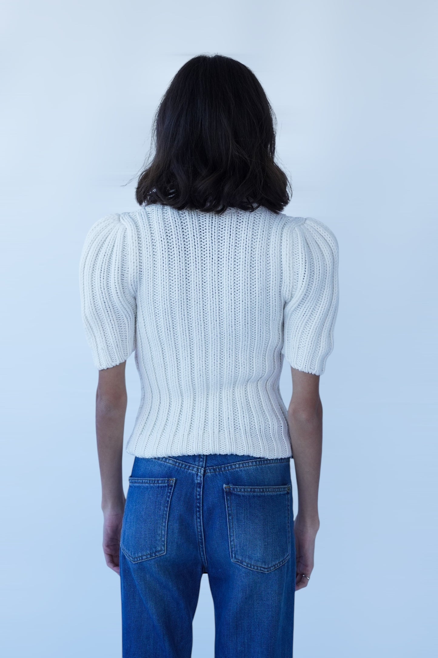 TOM FORD - WOOL RIB 3GG CREWNECK TOP