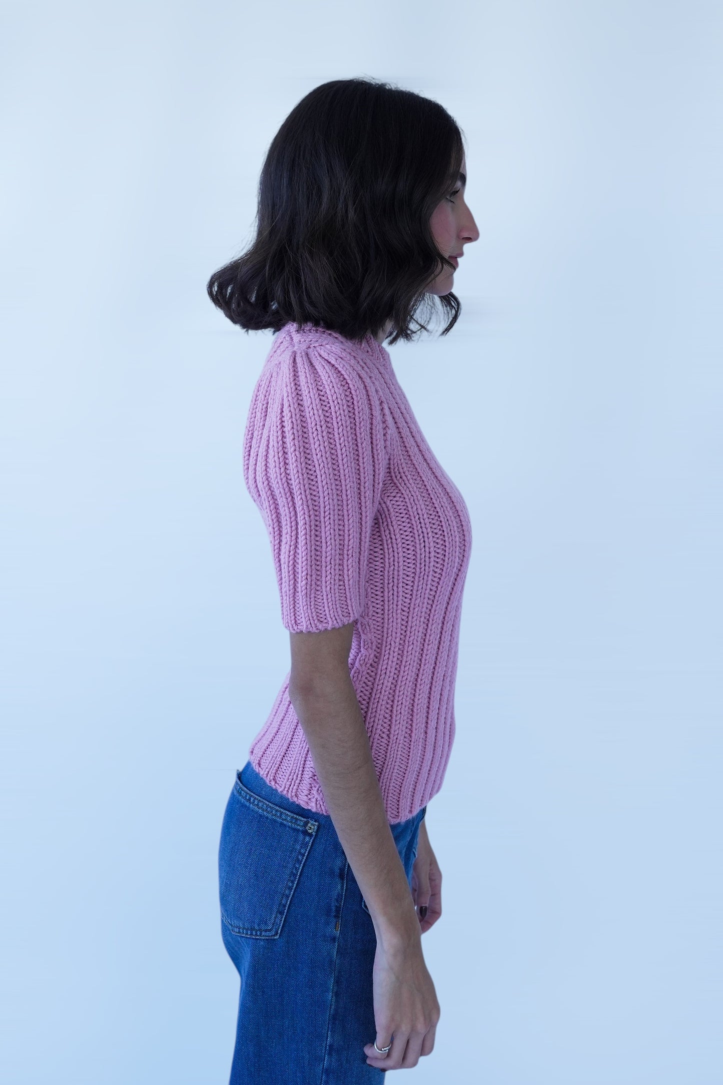 TOM FORD - WOOL RIB 3GG CREWNECK TOP