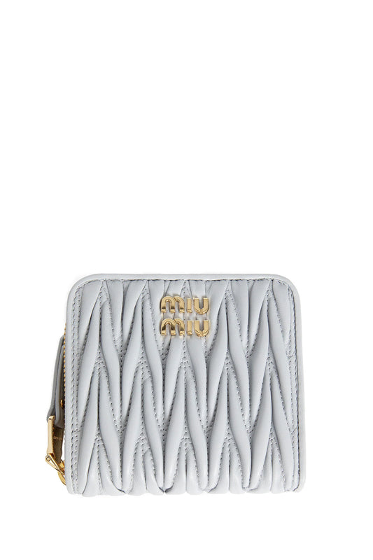 MIU MIU - MATELASSE WALLET WHITE