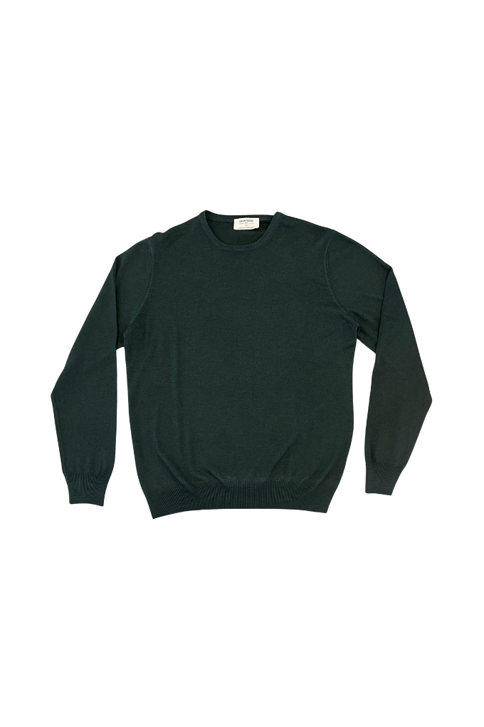 ADRIANO BULGHERONI - SWEATER MERINO VERDE