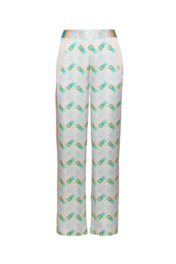 CASABLANCA - PRINTED STRAIGHT LEG TROUSERS