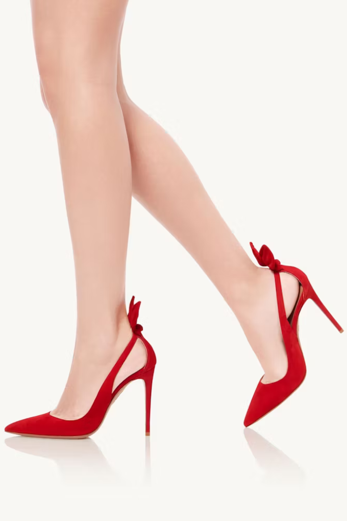 AQUAZZURA - BOW TIE PUMP 105