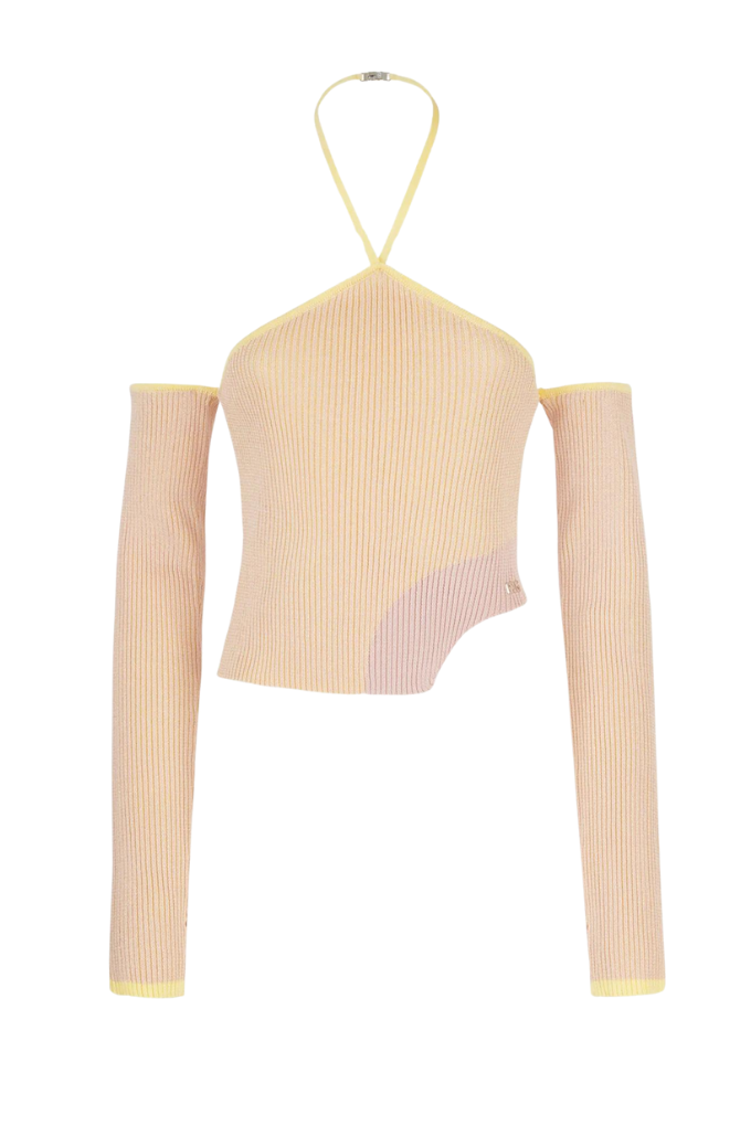 GCDS - COMMA KNIT LONG SLEEVES TOP