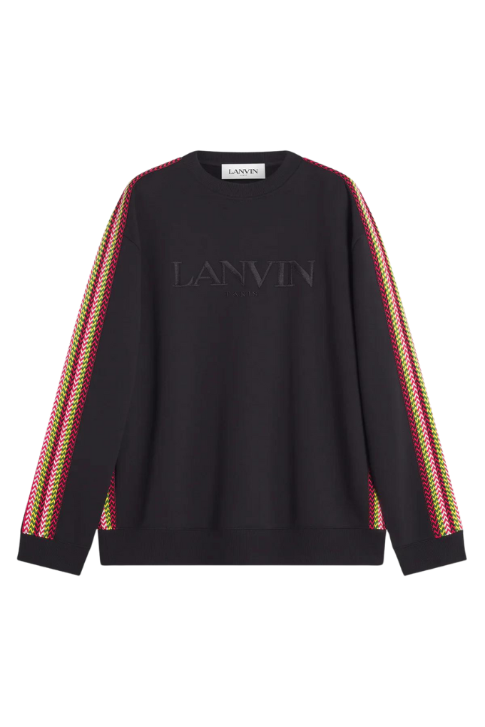 LANVIN - SIDE CURB OVERSIZED SWEATSHIRT BLACK