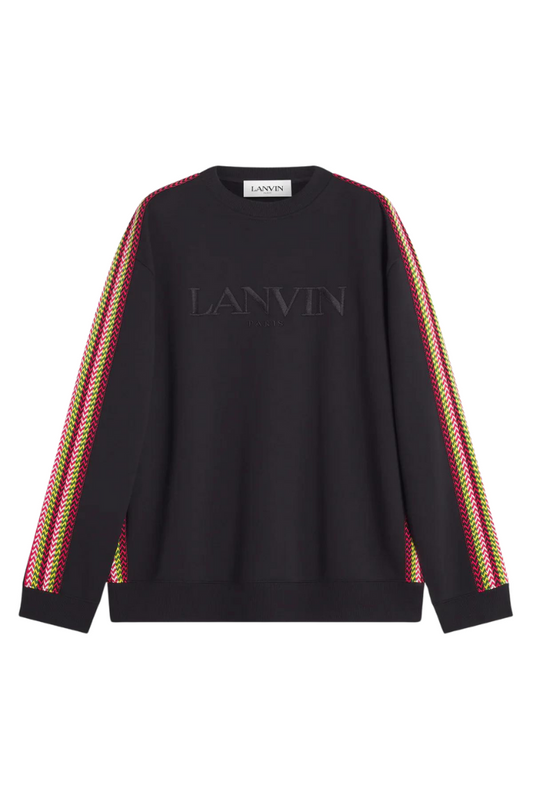 LANVIN - SIDE CURB OVERSIZED SWEATSHIRT BLACK