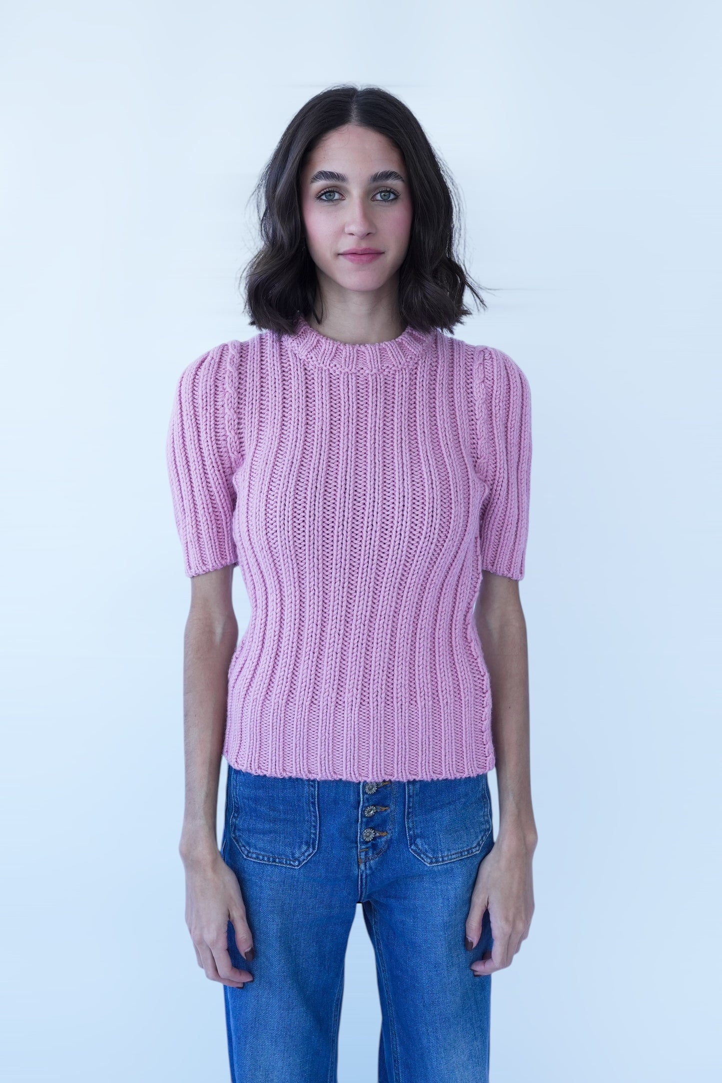 TOM FORD - WOOL RIB 3GG CREWNECK TOP