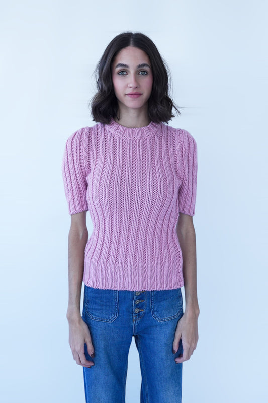 TOM FORD - WOOL RIB 3GG CREWNECK TOP