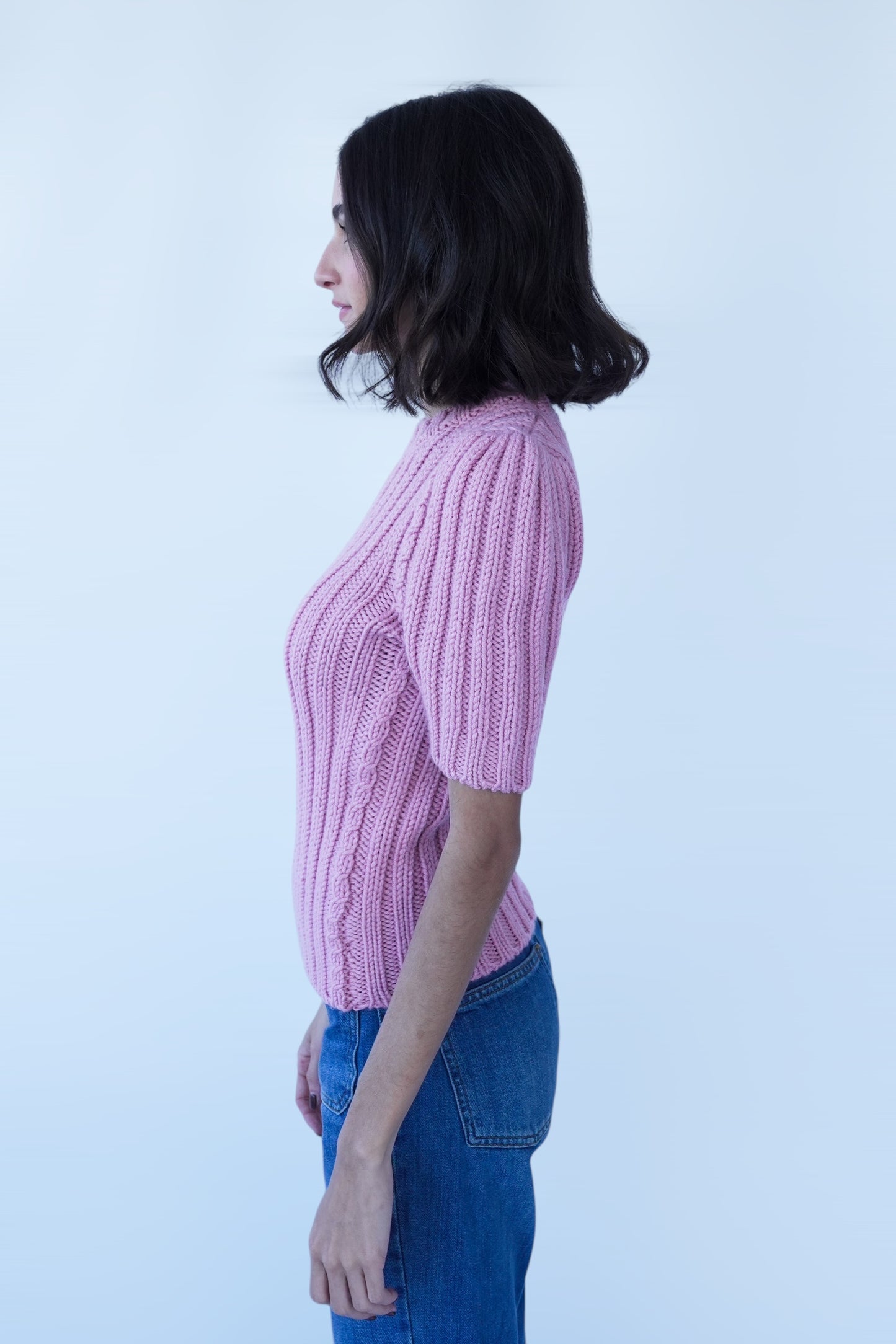 TOM FORD - WOOL RIB 3GG CREWNECK TOP