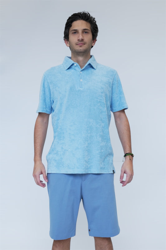 ADRIANO BULGHERONI - POLO TOALLA SKY BLUE