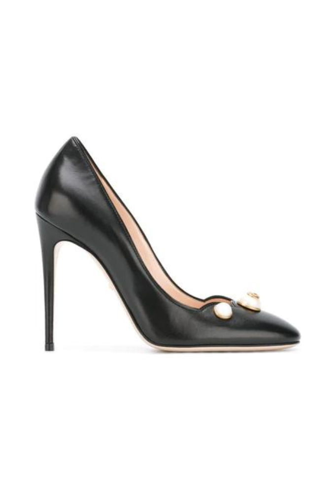 GUCCI - TACONES NEGROS PERLA