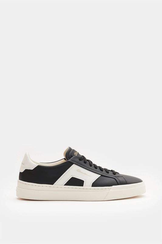 SANTONI -  DOUBLE BUCKLE SNEAKER NERO