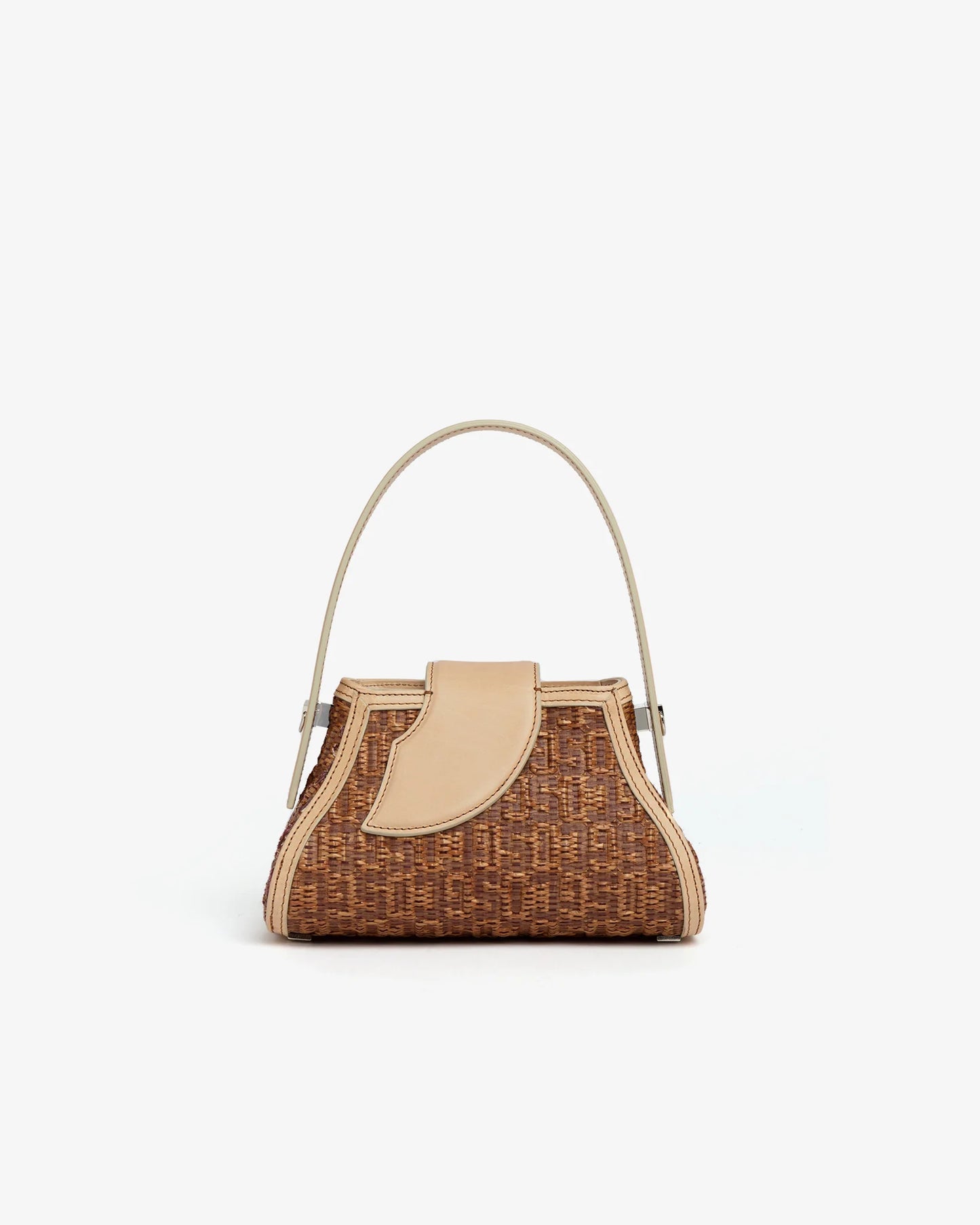 GCDS - COMMA GCDS MONOGRAM RAFIA SMALL HANDBAG