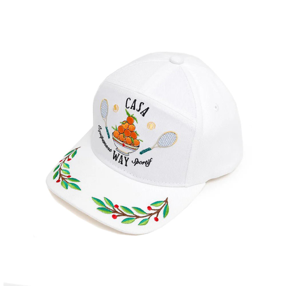 CASABLANCA - CASA WAY LAUREL EMBROIDERED CAP