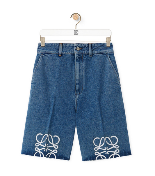 LOEWE - ANAGRAM SHORTS DENIM