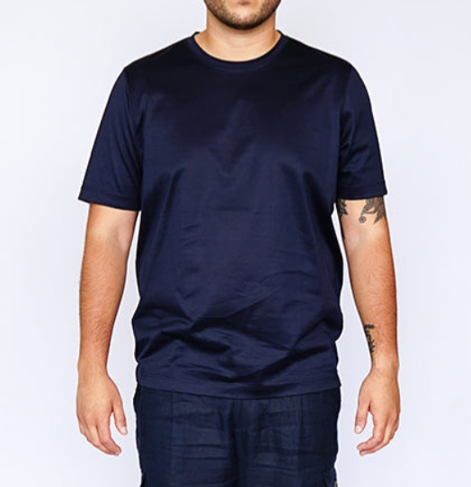 MODES X ADRIANO BULGHERONI - T SHIRT MODES BLUE